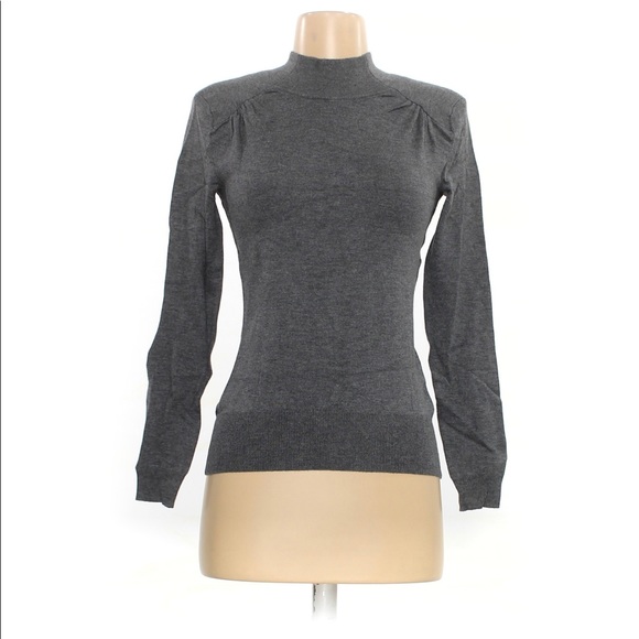 Vero Moda Womens Brooklyn Long Knit Mock Neck Grey Sweater Sz: S NWT - Picture 1 of 3